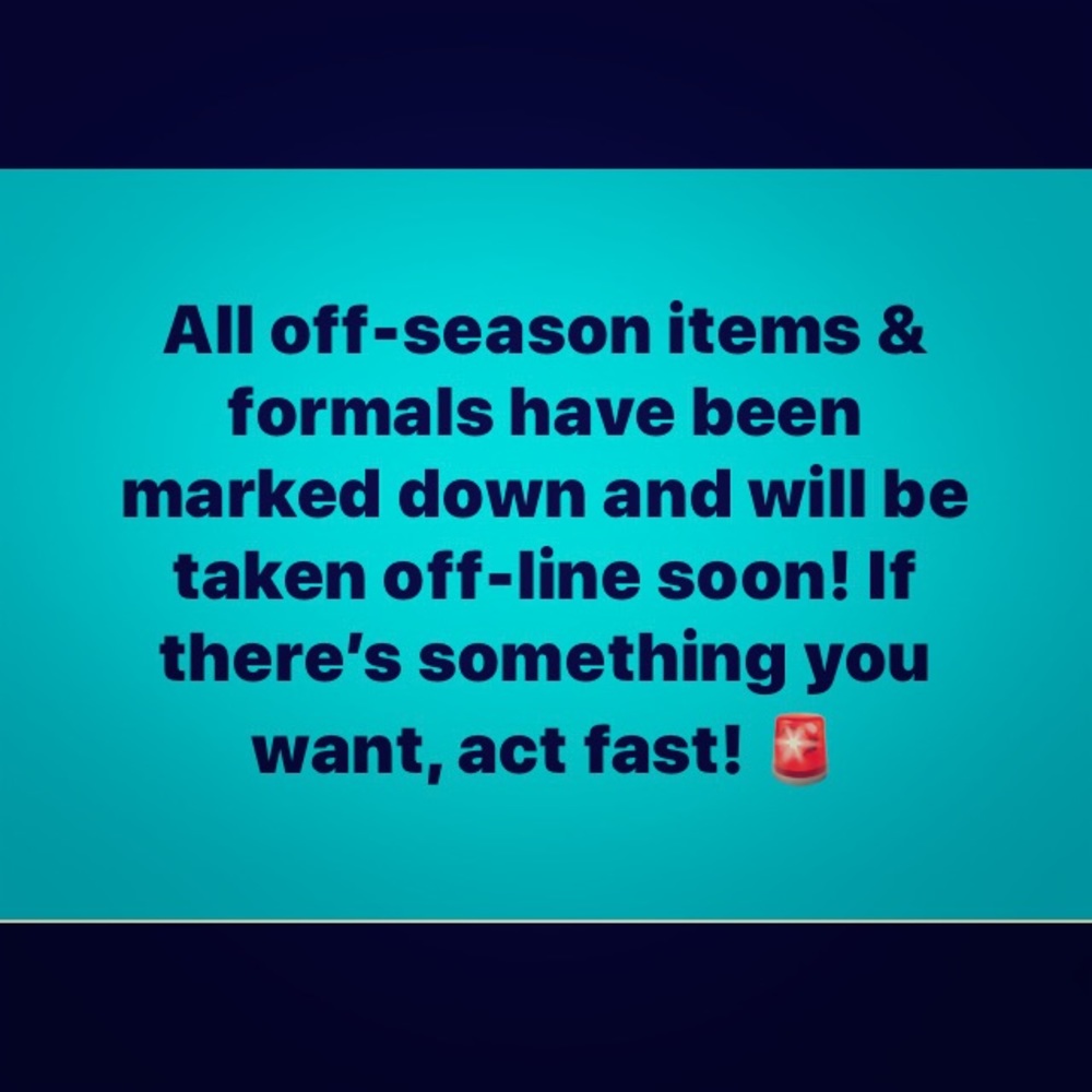 🚨Markdowns on off-season items! Taking down soon!